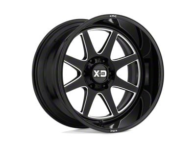 XD Pike Gloss Black Milled 8-Lug Wheel; 20x10; -18mm Offset (03-09 RAM 2500)