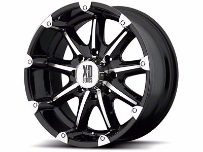 XD Badlands Gloss Black Machined 8-Lug Wheel; 20x9; 18mm Offset (03-09 RAM 3500 SRW)