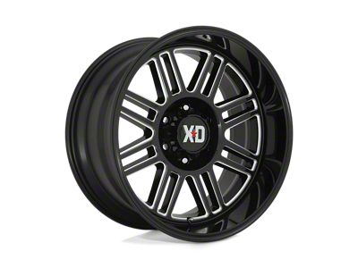 XD Cage Gloss Black Milled 8-Lug Wheel; 22x10; -18mm Offset (03-09 RAM 3500 SRW)