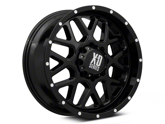 XD Grenade Gloss Black 8-Lug Wheel; 20x12; -44mm Offset (03-09 RAM 3500 SRW)