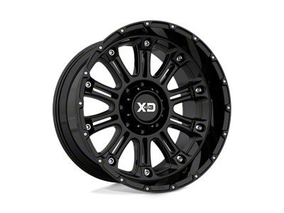 XD Hoss II Gloss Black 8-Lug Wheel; 18x9; 0mm Offset (03-09 RAM 3500 SRW)