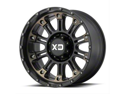 XD Hoss II Satin Black Machined with Dark Tint 8-Lug Wheel; 20x10; -24mm Offset (03-09 RAM 3500 SRW)