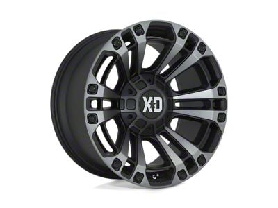 XD Monster 3 Satin Black with Gray Tint 8-Lug Wheel; 20x9; 0mm Offset (03-09 RAM 3500 SRW)