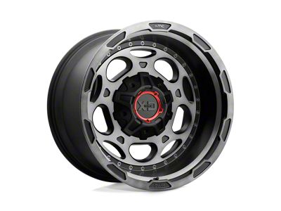 XD Demodog Satin Black Gray Tint 6-Lug Wheel; 20x12; -44mm Offset (04-08 F-150)