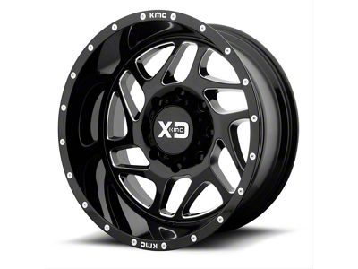 XD Fury Gloss Black Milled 6-Lug Wheel; 20x9; 18mm Offset (04-08 F-150)