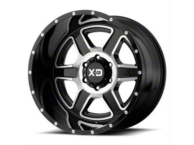 XD Fusion Gloss Black Machined 6-Lug Wheel; 20x9; 18mm Offset (04-08 F-150)