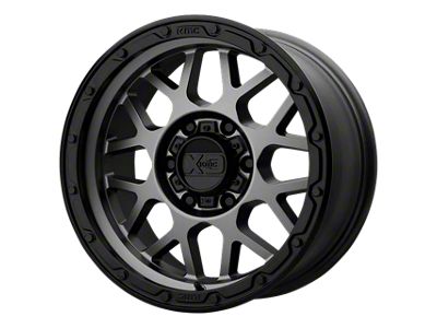 XD Grenade OR Matte Gray with Matte Black Lip 6-Lug Wheel; 18x8.5; 0mm Offset (04-08 F-150)