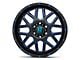 XD Grenade Satin Black Milled with Blue Clear Coat 6-Lug Wheel; 20x9; 18mm Offset (04-08 F-150)