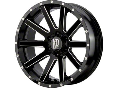 XD Heist Gloss Black Milled 6-Lug Wheel; 20x10; -24mm Offset (04-08 F-150)