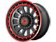 XD Omega Satin Black Machined with Red Tint 6-Lug Wheel; 17x9; -12mm Offset (04-08 F-150)