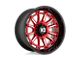 XD Phoenix Candy Red Milled with Black Lip 6-Lug Wheel; 20x9; 0mm Offset (04-08 F-150)