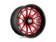 XD Phoenix Candy Red Milled with Black Lip 6-Lug Wheel; 20x10; -18mm Offset (04-08 F-150)