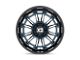 XD Phoenix Metallic Blue Milled with Black Lip 6-Lug Wheel; 20x9; 18mm Offset (04-08 F-150)