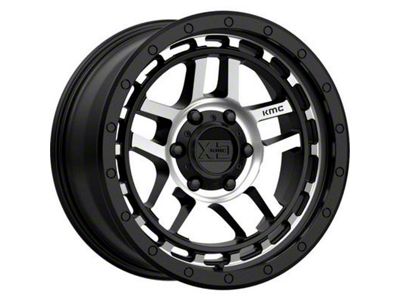 XD Recon Satin Black Machined 6-Lug Wheel; 18x8.5; 18mm Offset (04-08 F-150)