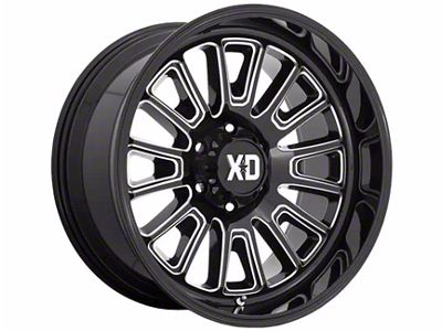 XD Rover Gloss Black Milled 6-Lug Wheel; 20x9; 0mm Offset (04-08 F-150)