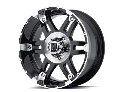 XD Spy Gloss Black Machined 6-Lug Wheel; 17x8; 18mm Offset (04-08 F-150)