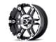 XD Spy Gloss Black Machined 6-Lug Wheel; 17x8; 18mm Offset (04-08 F-150)