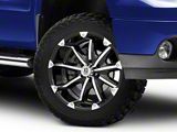 XD Badlands Gloss Black Machined 6-Lug Wheel; 20x9; -12mm Offset (07-13 Sierra 1500)