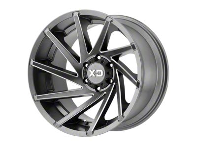 XD Cyclone Satin Gray Milled 6-Lug Wheel; 20x12; -44mm Offset (07-13 Sierra 1500)