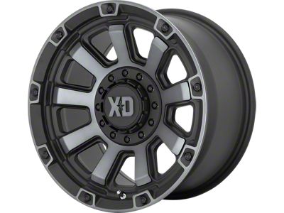 XD Gauntlet Satin Black with Gray Tint 6-Lug Wheel; 20x9; 0mm Offset (07-13 Sierra 1500)