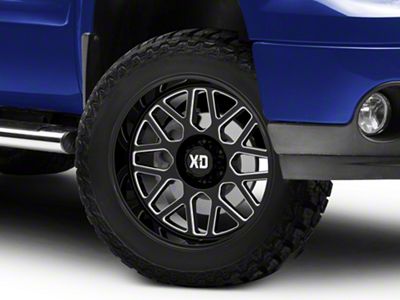 XD Grenade 2 Gloss Black Milled 6-Lug Wheel; 20x9; 18mm Offset (07-13 Sierra 1500)