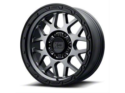 XD Grenade OR Matte Gray with Matte Black Lip 6-Lug Wheel; 18x8.5; 0mm Offset (07-13 Sierra 1500)