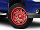 XD Gunner Candy Red Milled 6-Lug Wheel; 20x10; -18mm Offset (07-13 Sierra 1500)