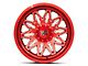 XD Gunner Candy Red Milled 6-Lug Wheel; 20x10; -18mm Offset (07-13 Sierra 1500)