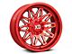 XD Gunner Candy Red Milled 6-Lug Wheel; 20x10; -18mm Offset (07-13 Sierra 1500)