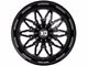 XD Gunner Gloss Black Milled 6-Lug Wheel; 22x10; -18mm Offset (07-13 Sierra 1500)