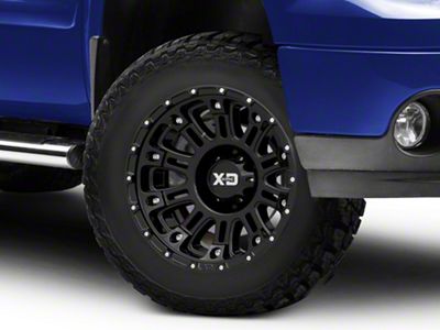 XD Hoss II Gloss Black 6-Lug Wheel; 18x9; 0mm Offset (07-13 Sierra 1500)