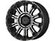 XD Hoss II Satin Black Machined Gray Tint 6-Lug Wheel; 18x9; 18mm Offset (07-13 Sierra 1500)