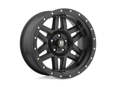 XD Machete Satin Black with Reinforcing Ring 6-Lug Wheel; 17x8; 20mm Offset (07-13 Sierra 1500)