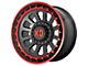 XD Omega Satin Black Machined Lip Red Tint 6-Lug Wheel; 20x10; -18mm Offset (07-13 Sierra 1500)