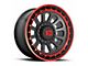 XD Omega Satin Black Machined with Red Tint 6-Lug Wheel; 17x9; 18mm Offset (07-13 Sierra 1500)