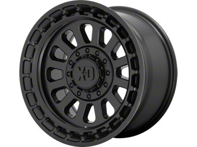 XD Omega Satin Black 6-Lug Wheel; 17x9; 0mm Offset (07-13 Sierra 1500)