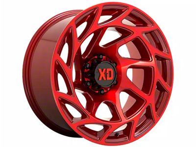 XD Onslaught Candy Red 6-Lug Wheel; 17x9; -12mm Offset (07-13 Sierra 1500)