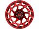 XD Onslaught Candy Red 6-Lug Wheel; 17x9; -12mm Offset (07-13 Sierra 1500)