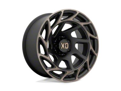 XD Onslaught Satin Black with Bronze Tint 6-Lug Wheel; 20x10; -18mm Offset (07-13 Sierra 1500)