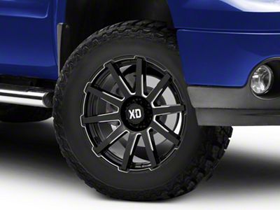XD Outbreak Gloss Black Milled 6-Lug Wheel; 18x9; 12mm Offset (07-13 Sierra 1500)