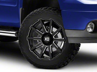 XD Outbreak Gloss Black Milled 6-Lug Wheel; 20x9; 18mm Offset (07-13 Sierra 1500)