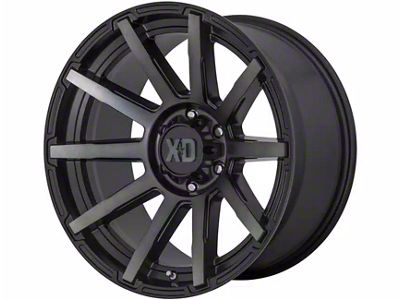 XD Outbreak Satin Black with Gray Tint 6-Lug Wheel; 17x9; 30mm Offset (07-13 Sierra 1500)