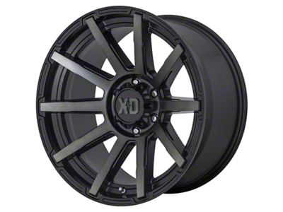 XD Outbreak Satin Black with Gray Tint 6-Lug Wheel; 20x10; 12mm Offset (07-13 Sierra 1500)