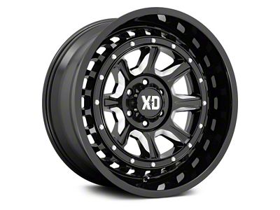 XD Outlander Gloss Black Milled 6-Lug Wheel; 20x10; -18mm Offset (07-13 Sierra 1500)