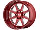 XD Pike Brushed Red Milled 6-Lug Wheel; 20x9; 0mm Offset (07-13 Sierra 1500)