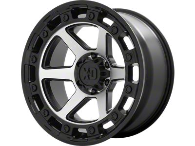 XD Raid Satin Black Machined 6-Lug Wheel; 20x10; -18mm Offset (07-13 Sierra 1500)