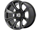 XD Reactor Gloss Black Milled 6-Lug Wheel; 20x9; 0mm Offset (07-13 Sierra 1500)