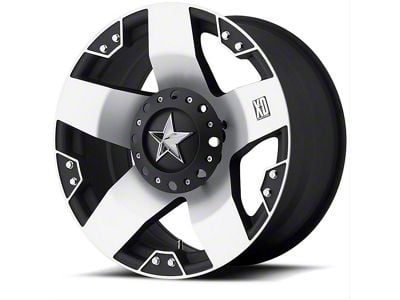 XD Rockstar Matte Black Machined 6-Lug Wheel; 20x8.5; 35mm Offset (07-13 Sierra 1500)