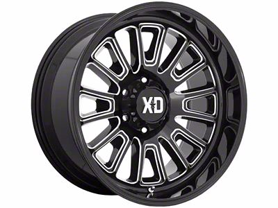 XD Rover Gloss Black Milled 6-Lug Wheel; 20x9; 18mm Offset (07-13 Sierra 1500)