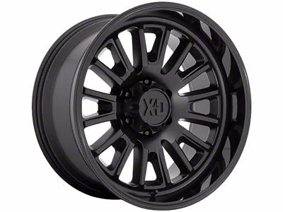 XD Rover Satin Black with Gloss Black Lip 6-Lug Wheel; 20x9; 0mm Offset (07-13 Sierra 1500)